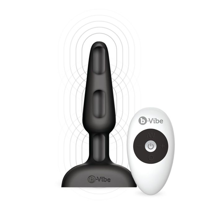 Plug Anal Con Control Remoto de Trio (Negro) B-Vibe 05882610000 Negro 1