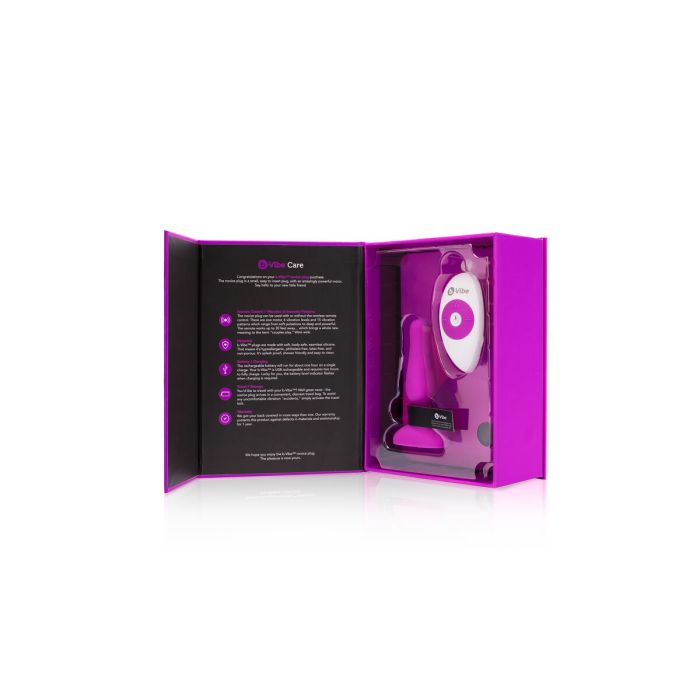 Plug Anal Con Control Remoto de Novice (Morado) B-Vibe 5886010000 Rosa 1