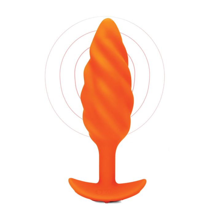 Plug Vibrador Anal B-Vibe Swirl Texture 7