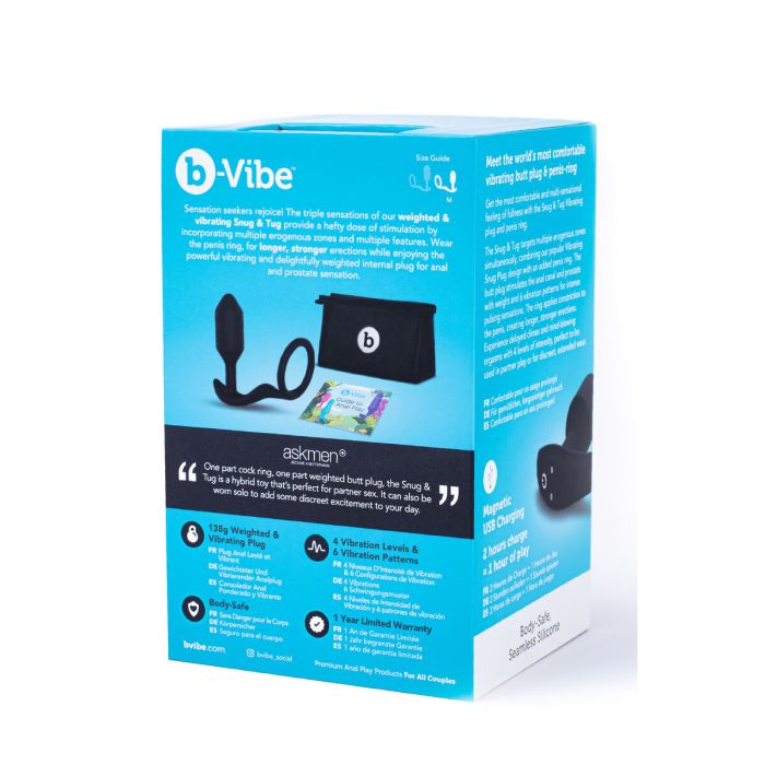 Plug Anal B-Vibe Vibrating Snug & Tug M 1