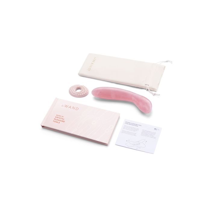 Vibrador Punto G Le Wand Crystal Rosa 5