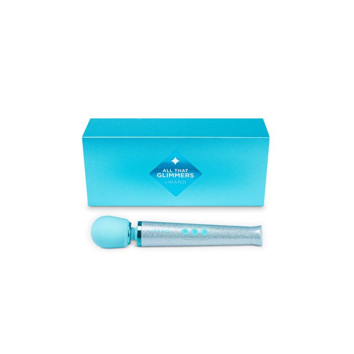 Vibrador Le Wand All That Glimmers Set Azul Pastel 4
