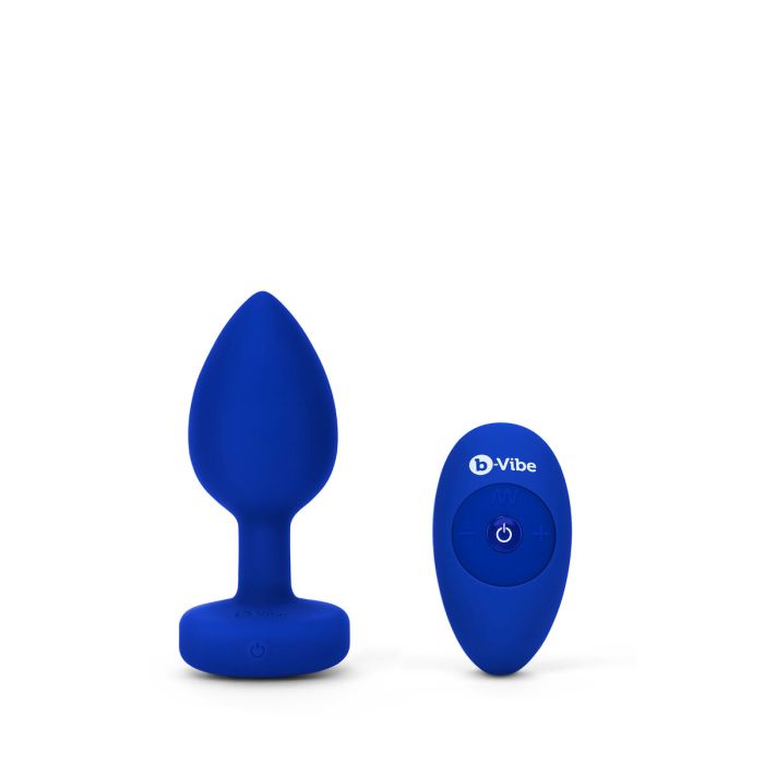 Vibrador B-Vibe Vibrating Jewel Azul marino L/XL 25