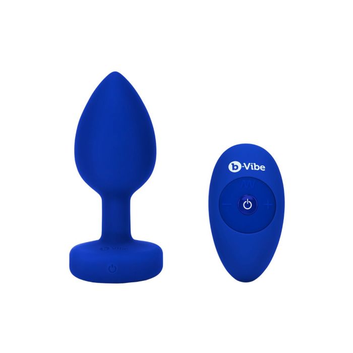 Vibrador B-Vibe Vibrating Jewel Azul marino L/XL 23