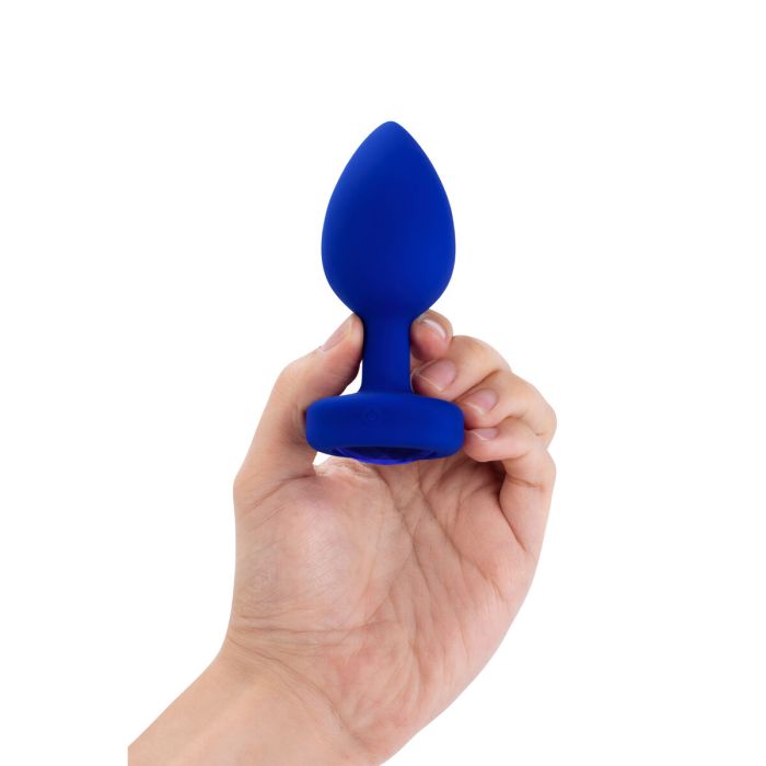 Vibrador B-Vibe Vibrating Jewel Azul marino L/XL 13