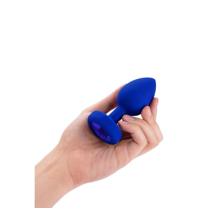 Vibrador B-Vibe Vibrating Jewel Azul marino L/XL 24