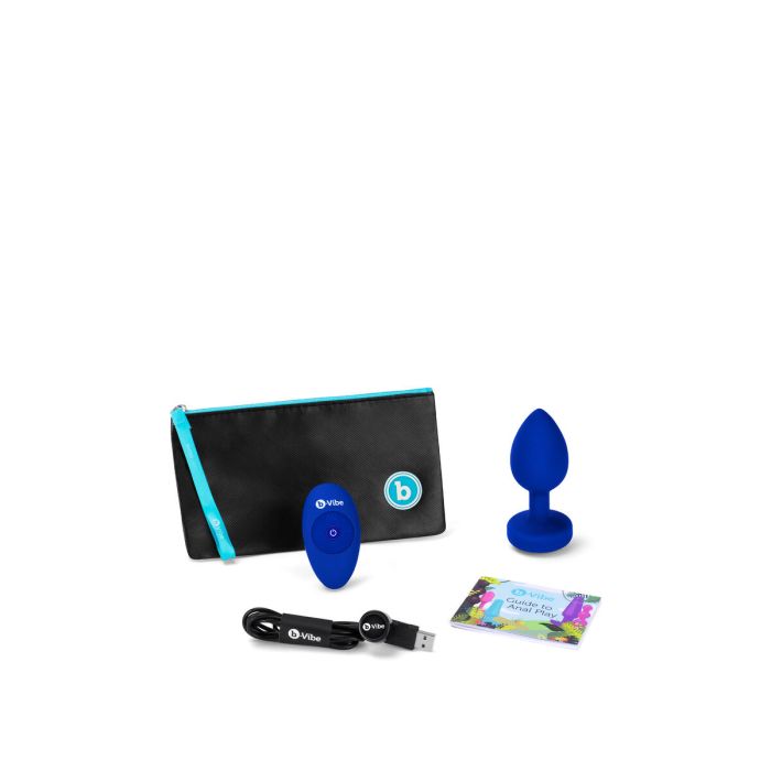 Vibrador B-Vibe Vibrating Jewel Azul marino L/XL 8