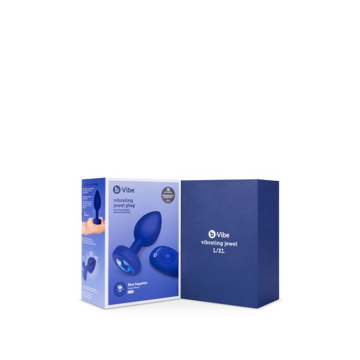 Vibrador B-Vibe Vibrating Jewel Azul marino L/XL 21