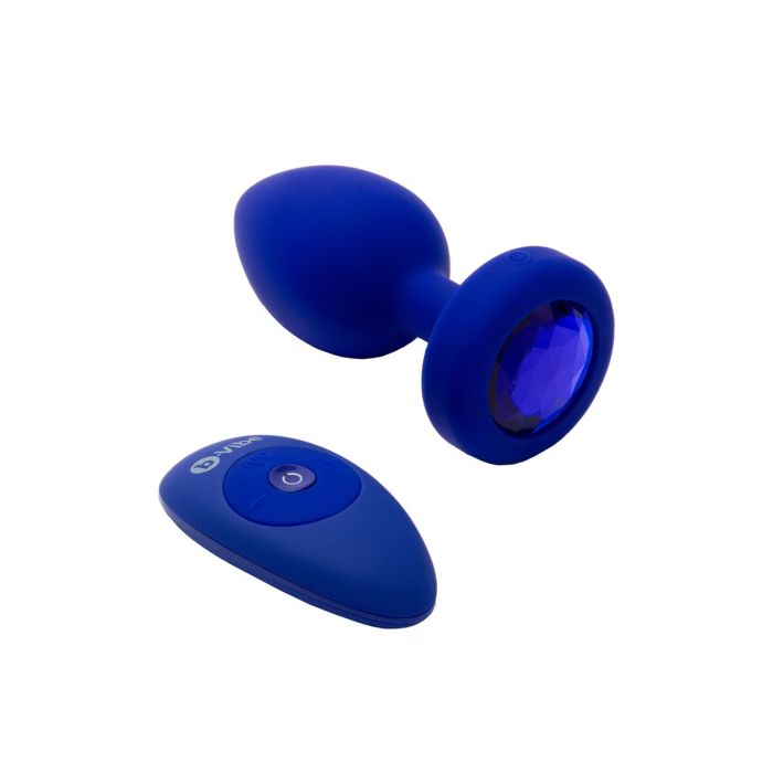 Vibrador B-Vibe Vibrating Jewel Azul marino L/XL 17