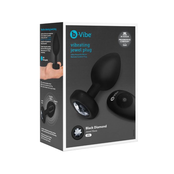 Vibrador B-Vibe Vibrating Jewel Negro XXL 11