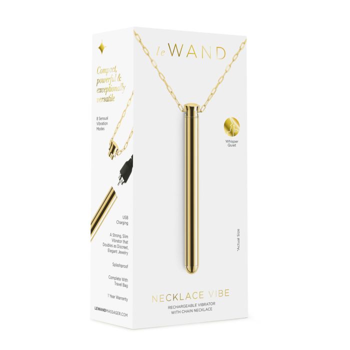 Bala Vibradora Le Wand Necklace Colgante Dorado