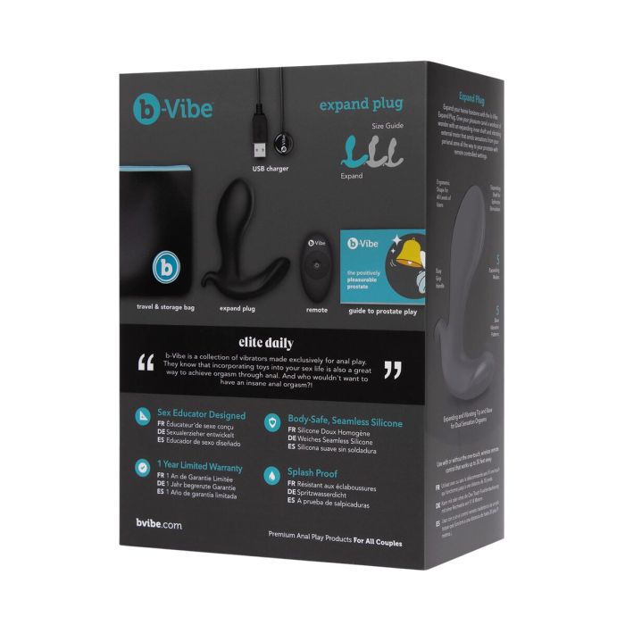 Plug Anal B-Vibe EXPAND Negro 10