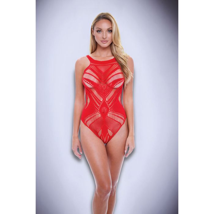 Body Baci Lingerie Rojo Talla única 4