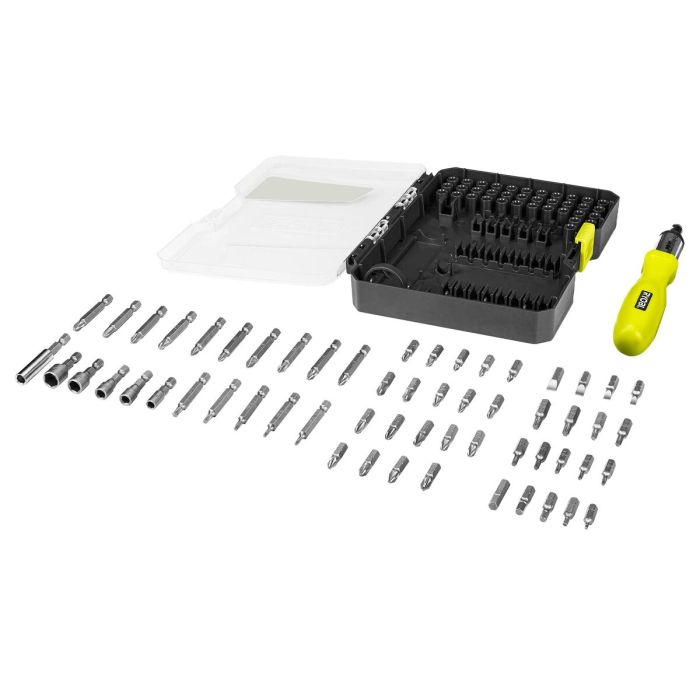 Juego de puntas con destornillador Ryobi RAK59SD 59 Piezas Plana Pozidriv Torx 2