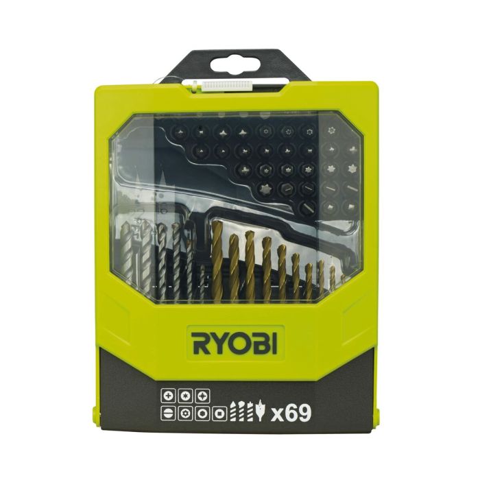 Set de brocas Ryobi 69 Piezas 1