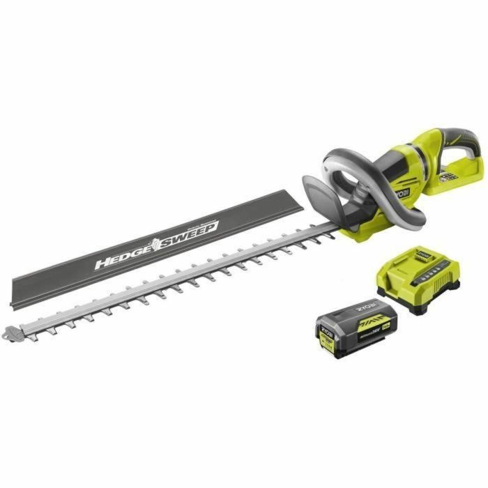 Cortasetos - RYOBI - Cuchillas de 60 cm - Espaciado 26 mm - Batería 36V 4 Ah y cargador rápido 6,0 A