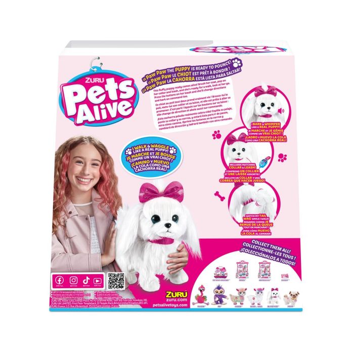Perro Interactivo Lil Paw Paw Puppy Pets Alive 30 x 18 x 30 cm 5