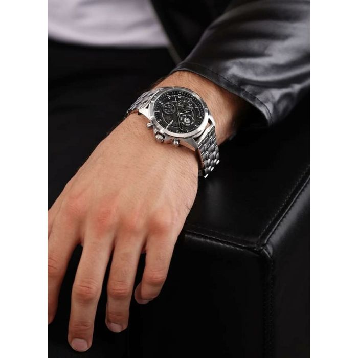 Reloj Hombre Police PEWJK0004605 Negro Plateado 1