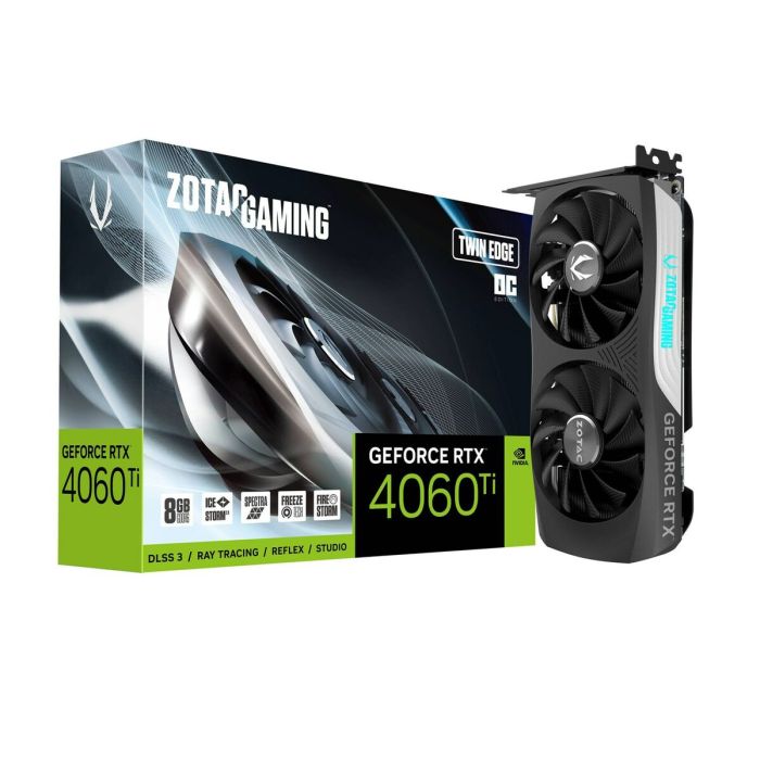 Tarjeta Gráfica Zotac ZT-D40610H-10M Geforce RTX 4060 Ti 8 GB GDDR6 GDDR6X 4