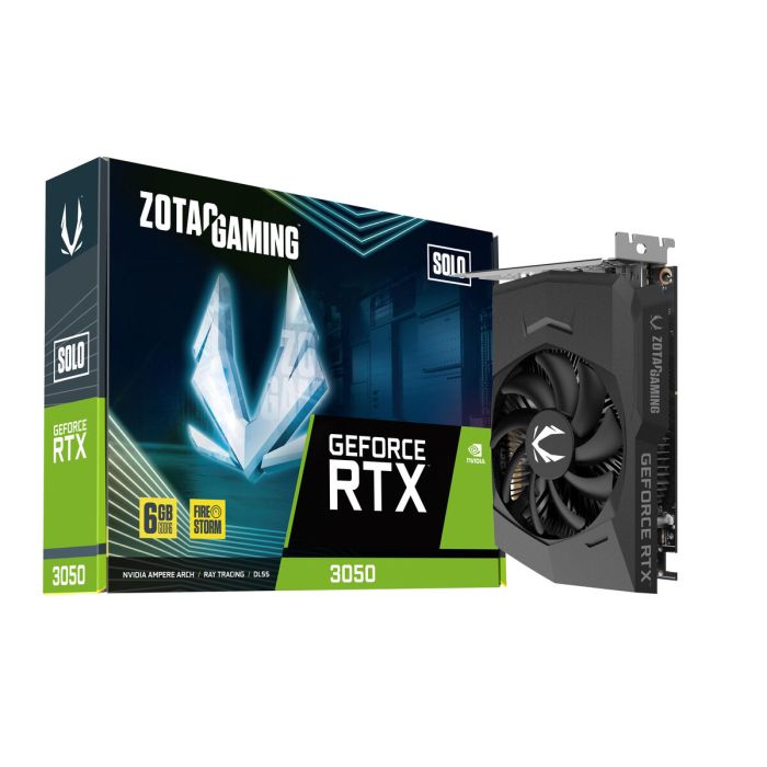 Vga Zotac Rtx 3050 6Gb Solo Gddr6,Nv,Rtx3050,Gddr6,6Gb,96Bit,Hdmi+3Dp,1 Ventilador (ZT-A30510G-10L)