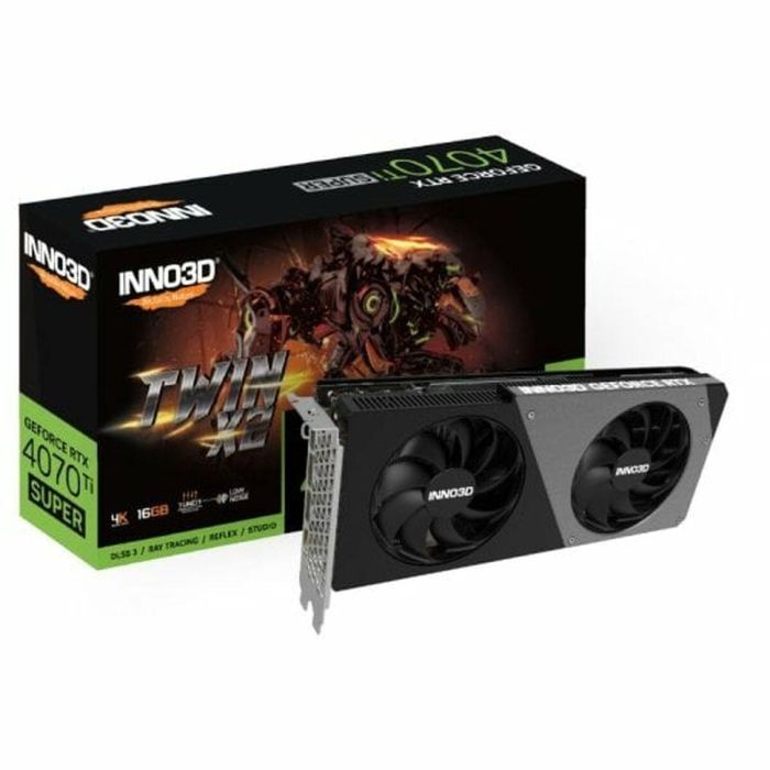Tarjeta Gráfica INNO3D GEFORCE RTX 4070 Ti SUPER TWIN X2 16 GB GDDR6 GeForce RTX 4070 Ti 10