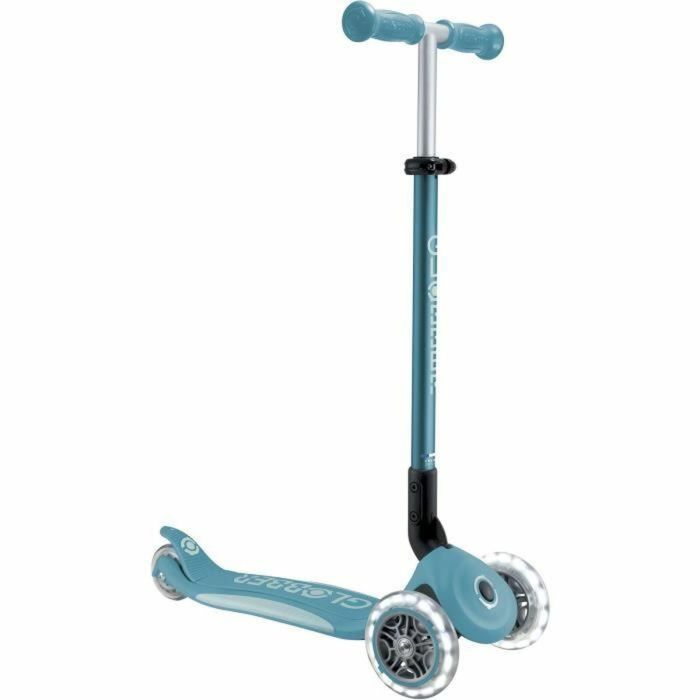 Patinete plegable de 3 ruedas - GLOBBER - PRIMO PLEGABLE PLUS LIGHTS - Azul agua - Ruedas luminosas - 2 a 9 años - 50 Kg Patinete plegable de 3 ruedas - GLOBBER - PRIMO PLEGABLE PLUS LIGHTS - Azul agua - Ruedas luminosas - 2 a 9 años - 50 Kg