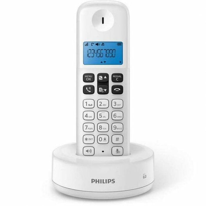 Teléfono Inalámbrico Philips D1612W/34 Azul Blanco Negro 4