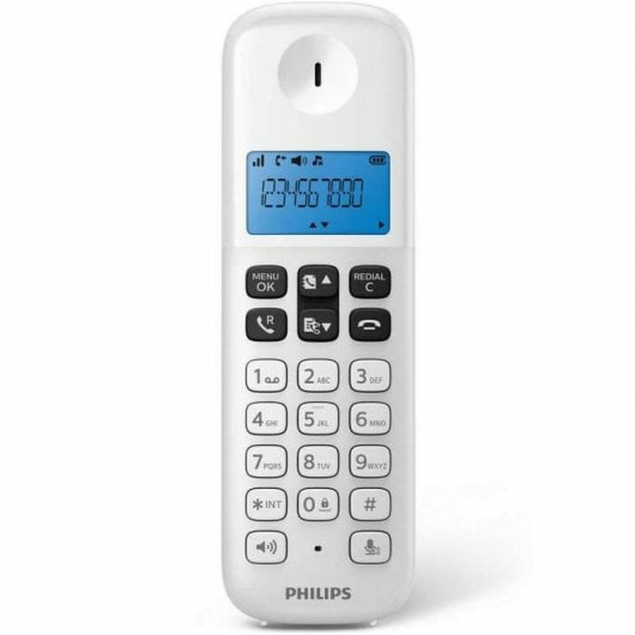 Teléfono Inalámbrico Philips D1612W/34 Azul Blanco Negro 2