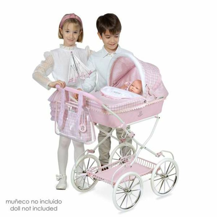 Carrito para Muñecas Decuevas Niza Rosa Sombrilla 42 x 68 x 81 cm Carrito para Muñecas Decuevas Niza Rosa Sombrilla 42 x 68 x 81 cm
