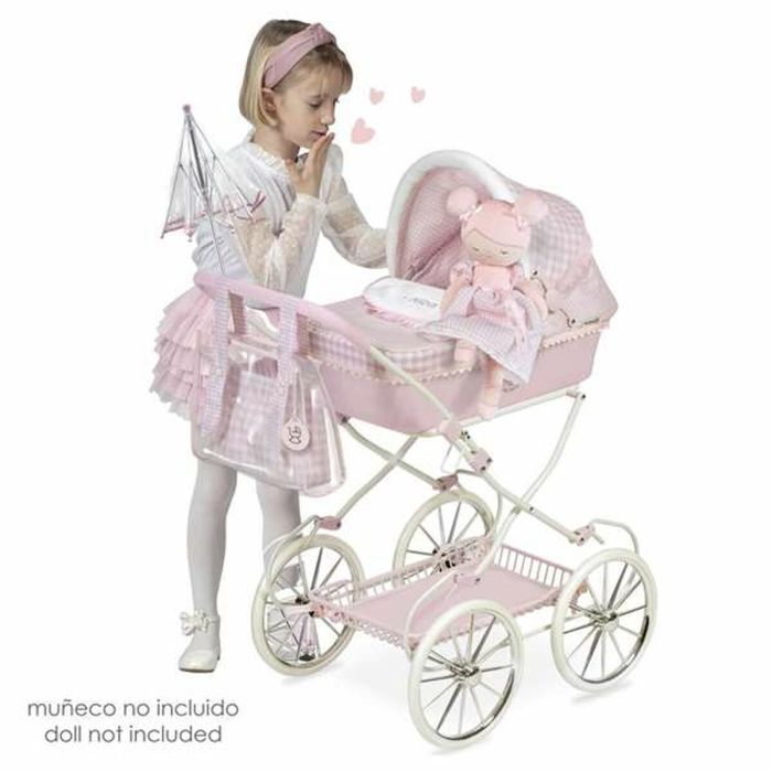 Carrito para Muñecas Decuevas Niza Rosa Sombrilla 42 x 68 x 81 cm 3 Carrito para Muñecas Decuevas Niza Rosa Sombrilla 42 x 68 x 81 cm 3