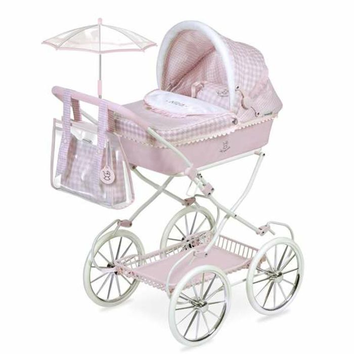 Carrito para Muñecas Decuevas Niza Rosa Sombrilla 42 x 68 x 81 cm 2 Carrito para Muñecas Decuevas Niza Rosa Sombrilla 42 x 68 x 81 cm 2