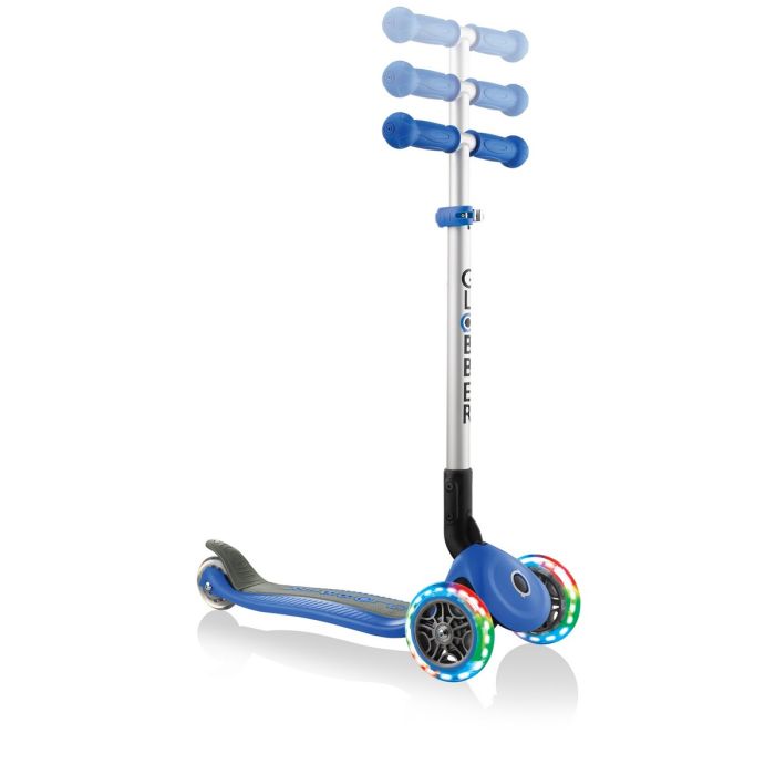 Patinete Globber Primo Foldable Lights Luces Ruedas x 3 Azul 3 Patinete Globber Primo Foldable Lights Luces Ruedas x 3 Azul 3