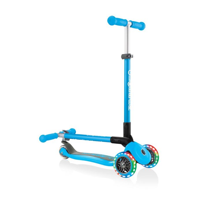 Patinete Globber Primo Foldable Lights Luces Ruedas x 3 Azul 1 Patinete Globber Primo Foldable Lights Luces Ruedas x 3 Azul 1