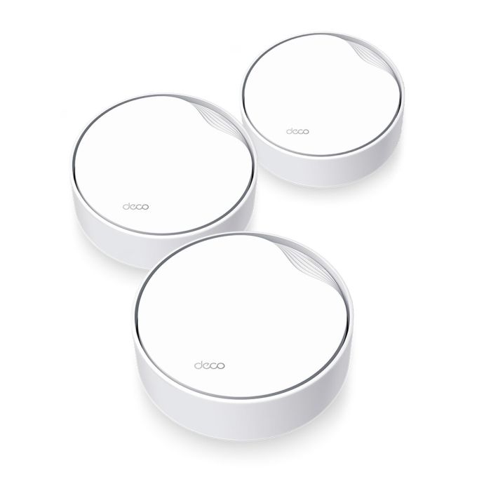 TP-Link DECO X50-PoE Sistema Wi-Fi Malla AX3000 Wi-Fi 6 (3-pack) Cubre 600m² Blanco para Hogar y Oficina