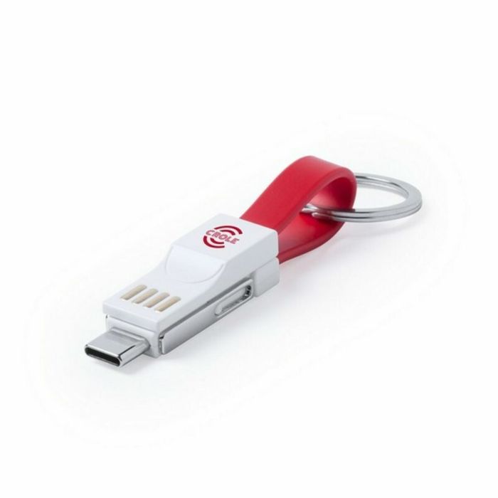 Llavero con Cable Micro USB a Tipo C y Lightning 145969 (250 Unidades) 10