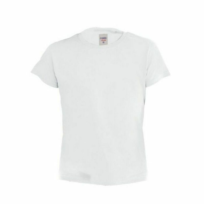 Camiseta de Manga Corta Infantil 144200 Blanco 1
