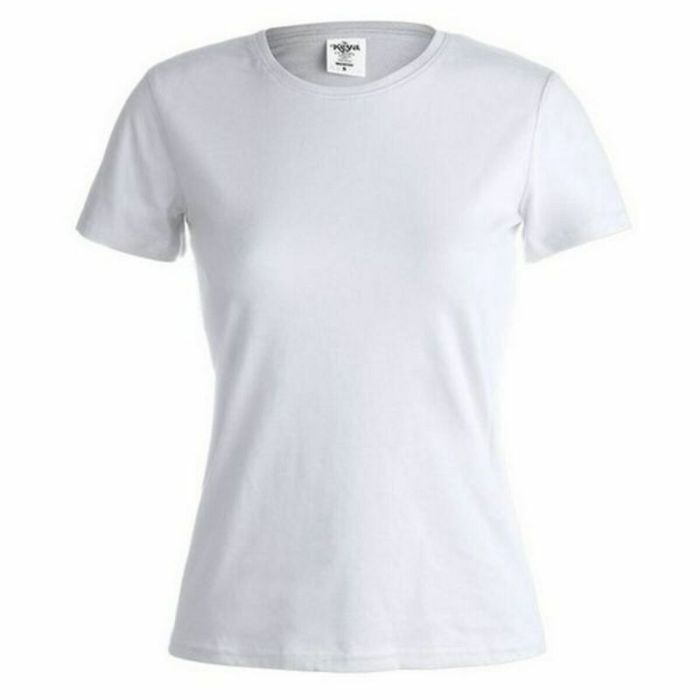 Camiseta de Manga Corta Mujer 145867 Blanco (10 Unidades) 1