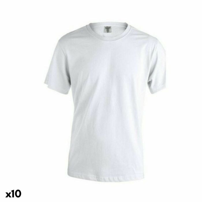 Camiseta de Manga Corta Unisex 145854 Blanco (10 Unidades)