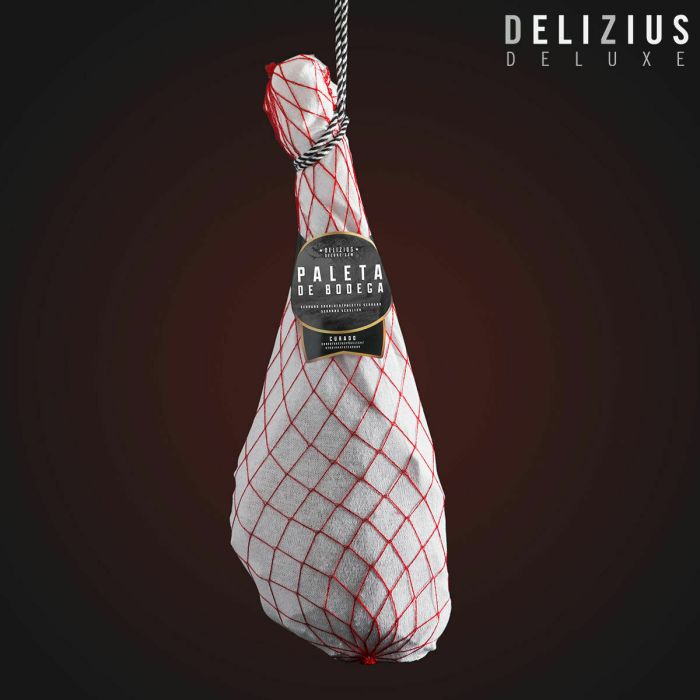 Set de Paleta Curada de Bodega, Aceite de Oliva y Jamonero Delizius Deluxe 5 Set de Paleta Curada de Bodega, Aceite de Oliva y Jamonero Delizius Deluxe 5