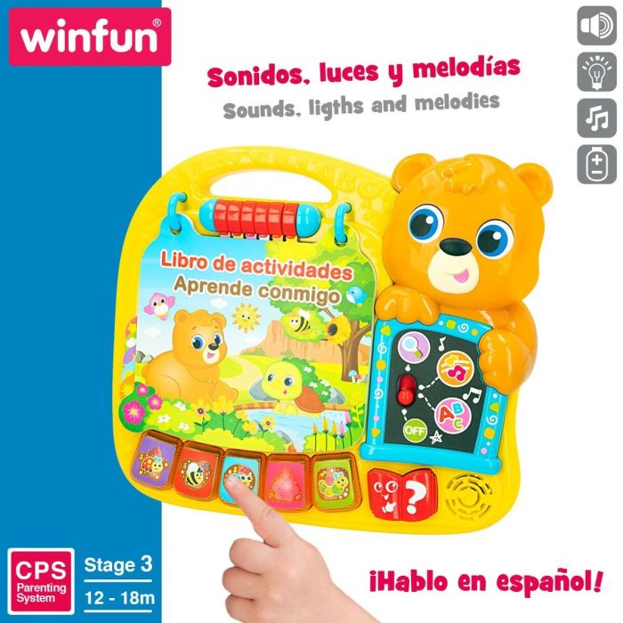 Libro interactivo infantil Winfun 26,5 x 4,5 x 23,5 cm ES (4 Unidades) 5