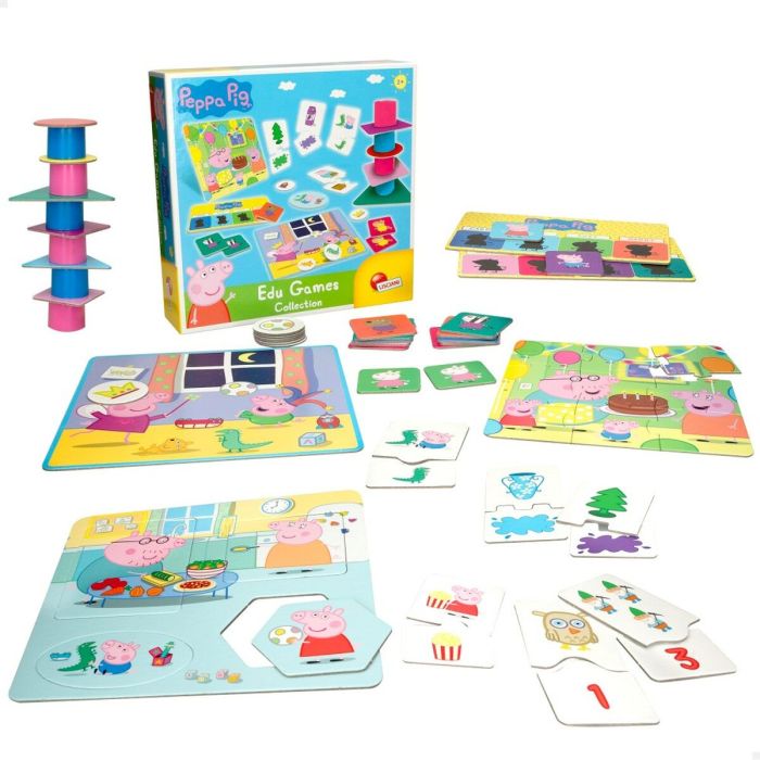 Juego Educativo Peppa Pig Edu Games Collection 24,5 x 0,2 x 24,5 cm (6 Unidades) 10 en 1 6