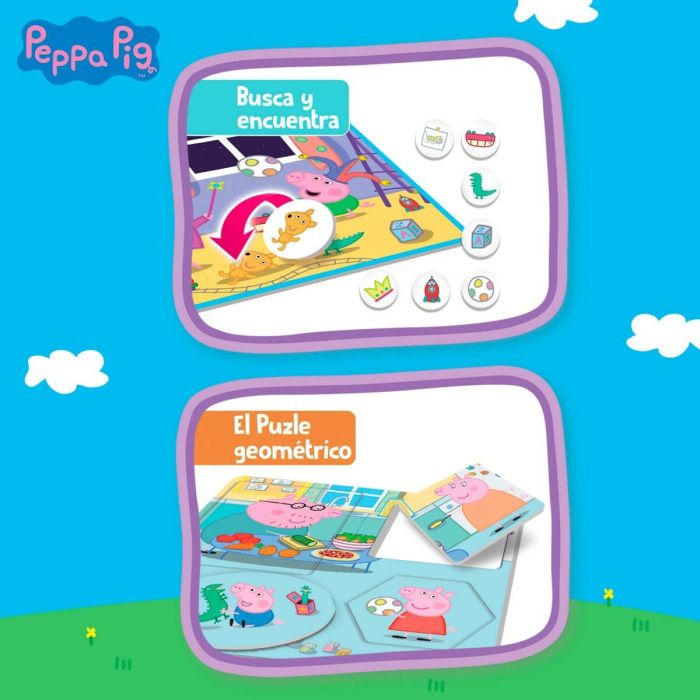 Juego Educativo Peppa Pig Edu Games Collection 24,5 x 0,2 x 24,5 cm (6 Unidades) 10 en 1 2