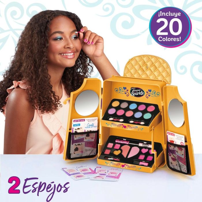 Set de Maquillaje Infantil Cra-Z-Art Shimmer 'n Sparkle 20,5 x 23,5 x 6,5 cm 4 Unidades 3