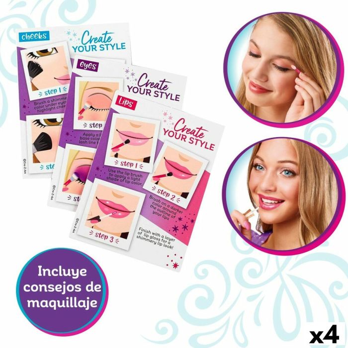 Set de Maquillaje Infantil Cra-Z-Art Shimmer 'n Sparkle 20,5 x 23,5 x 6,5 cm 4 Unidades 7