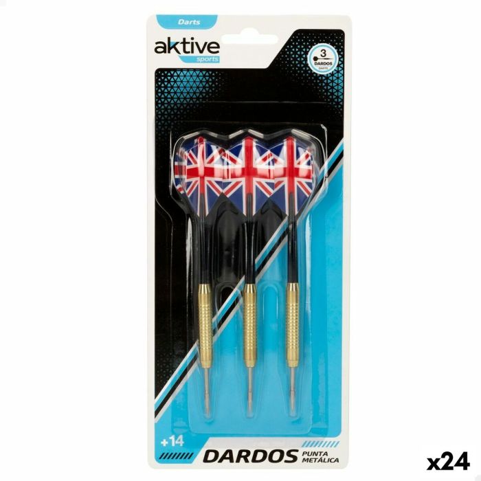 Dardos Aktive Metal 3 Piezas 24 Unidades