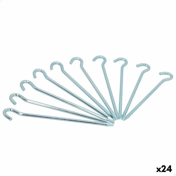 Piquetas para camping Aktive (24 Unidades) 10 Piezas 160 mm Ø 5 mm 4 Piquetas para camping Aktive (24 Unidades) 10 Piezas 160 mm Ø 5 mm 4