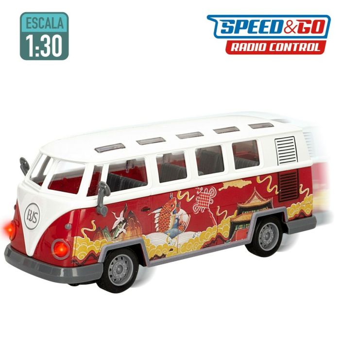 Vehículo Radio Control Speed & Go 23 x 9,5 x 9,5 cm Autobús 1:30 4 Unidades 5