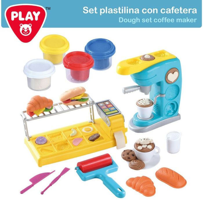 Juego Creativo de Plastilina PlayGo (2 Unidades) Cafetera 5