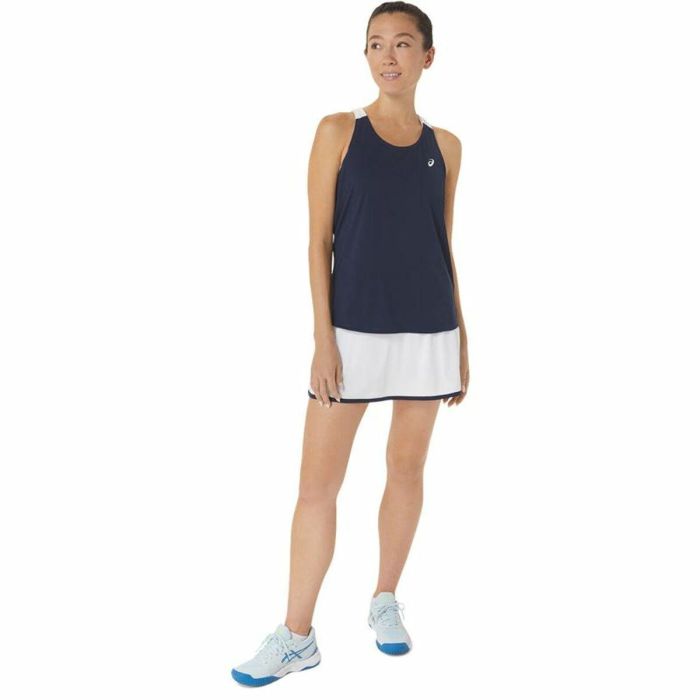 Camiseta Deportiva de Manga Corta Asics Court Azul Azul oscuro Tenis 1