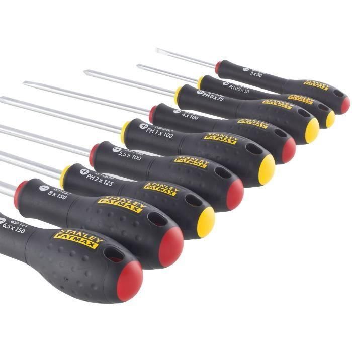 Juego de 10 Destornilladores - STANLEY FATMAX - FMHT65439-0 - Electricista + Mecánico + Phillips + Probador 2 Juego de 10 Destornilladores - STANLEY FATMAX - FMHT65439-0 - Electricista + Mecánico + Phillips + Probador 2